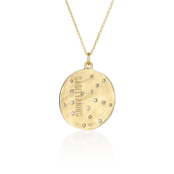Brooke Gregson Sagittarius Diamond Astrology Necklace