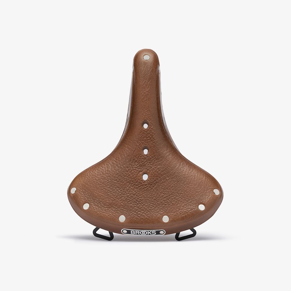 Brooks England B68 Wide Leather Bike Saddle For Upright Riding Comfort