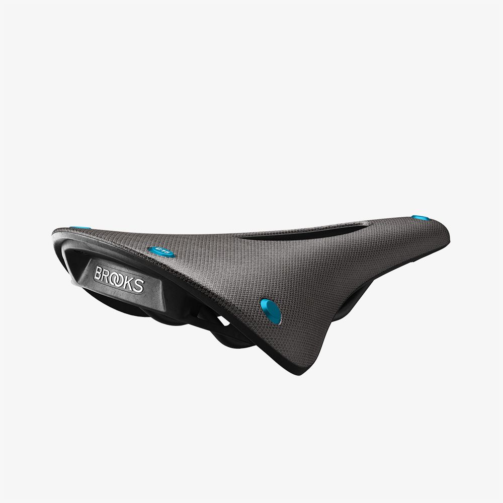 brooks england C15 Carved Grey Turquoise