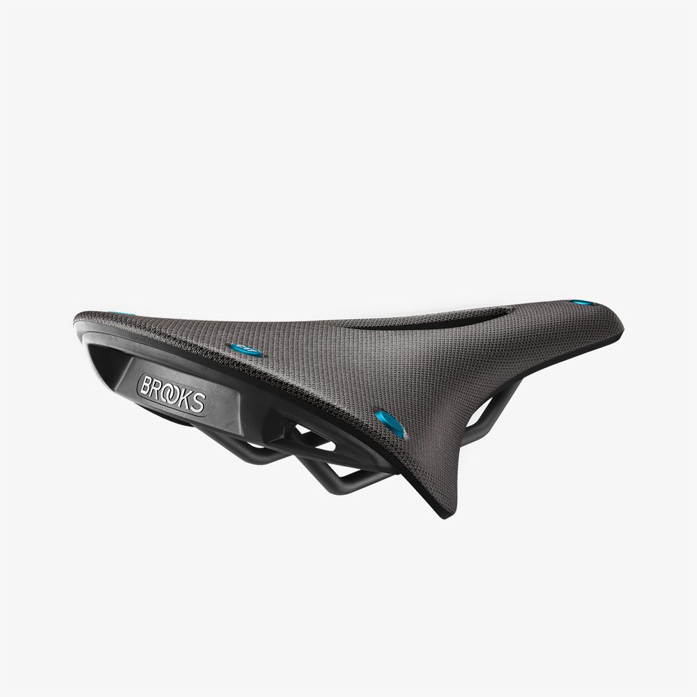 brooks england C17 Carved Grey Turquoise