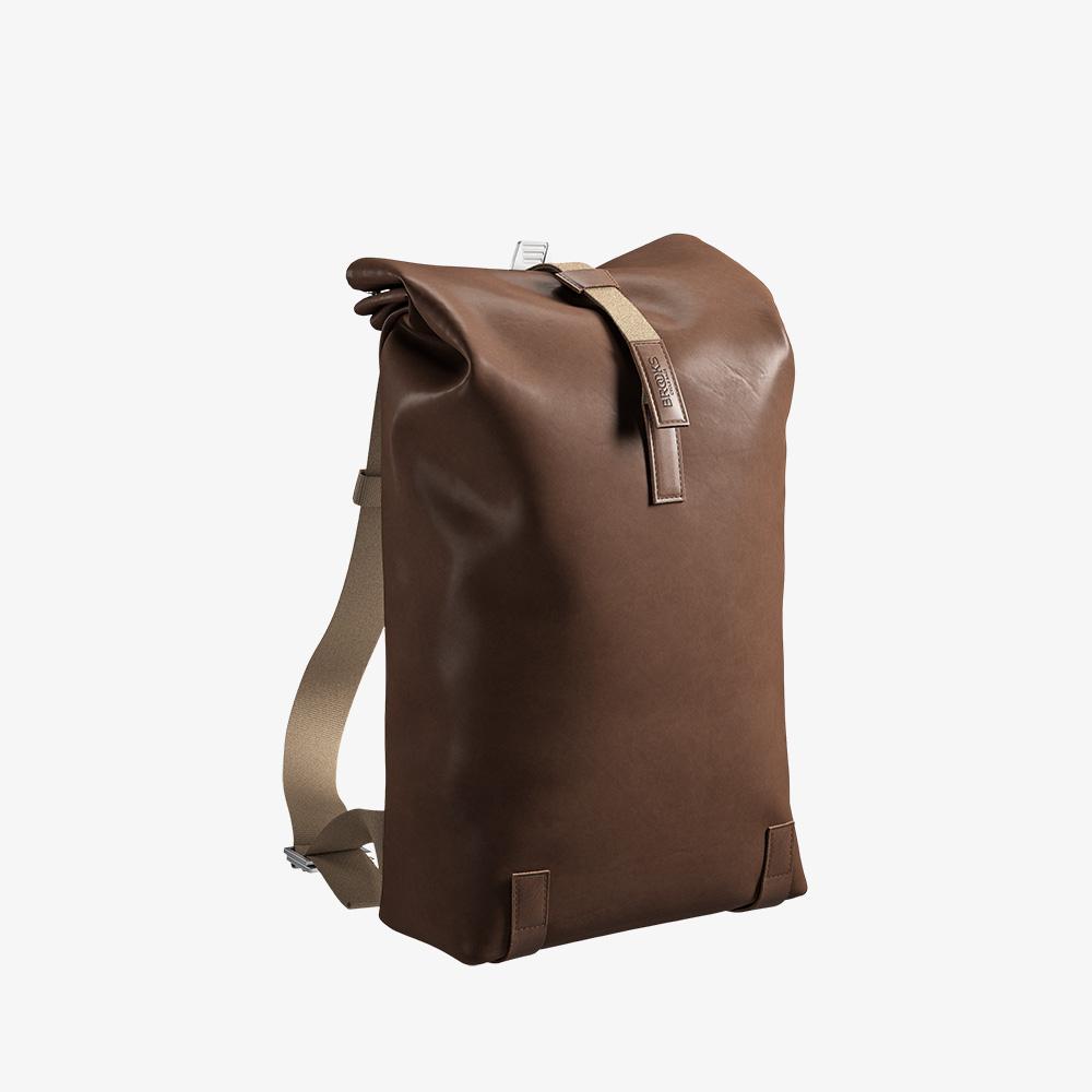brooks england Leather commuter backpack