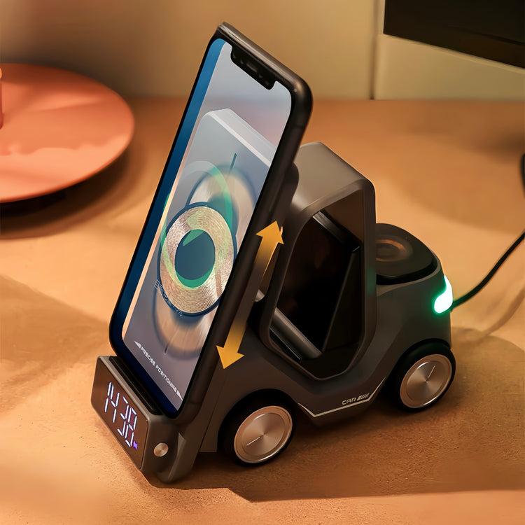 Brookstone 4 In 1 Forklift Fast Wireless Charging Station Dock For IPhone AirPods & Apple Watch By INSPECIAL HOME