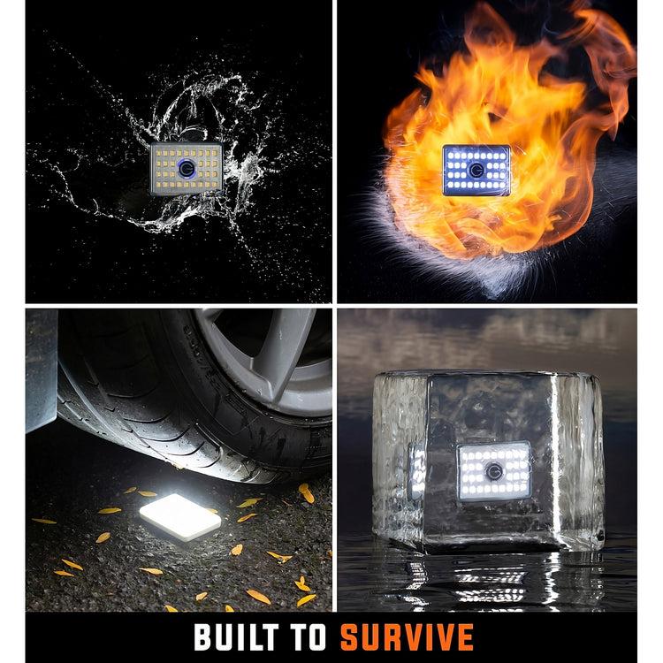 Brookstone 900 Lumens Ultra-Compact Multi-Use Sealed Rubber (IP69K) Worklight CRI 95+ 5600K