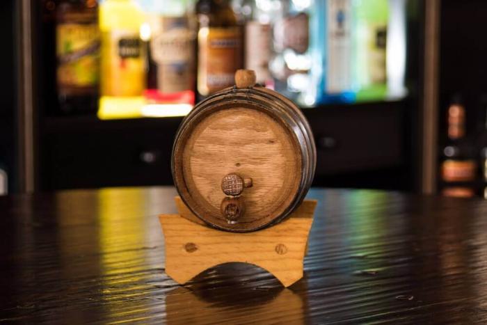 Brookstone American Oak Whiskey Aging Barrel By The Whiskey Ball