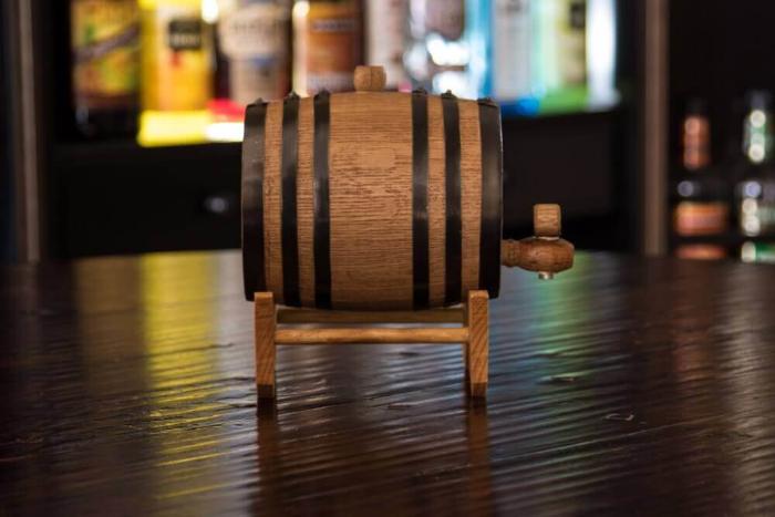 Brookstone American Oak Whiskey Aging Barrel By The Whiskey Ball