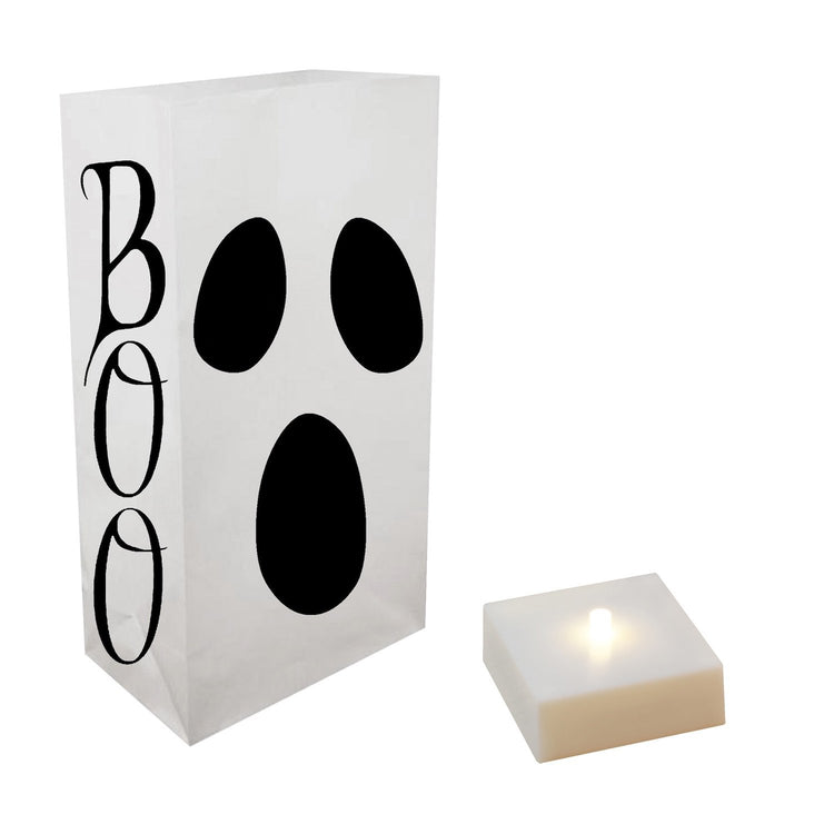 Brookstone Battery Operated LED Luminaria Kit Ghost