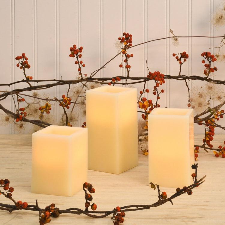 brookstone Battery Operated Multifunction Wax LED Candles