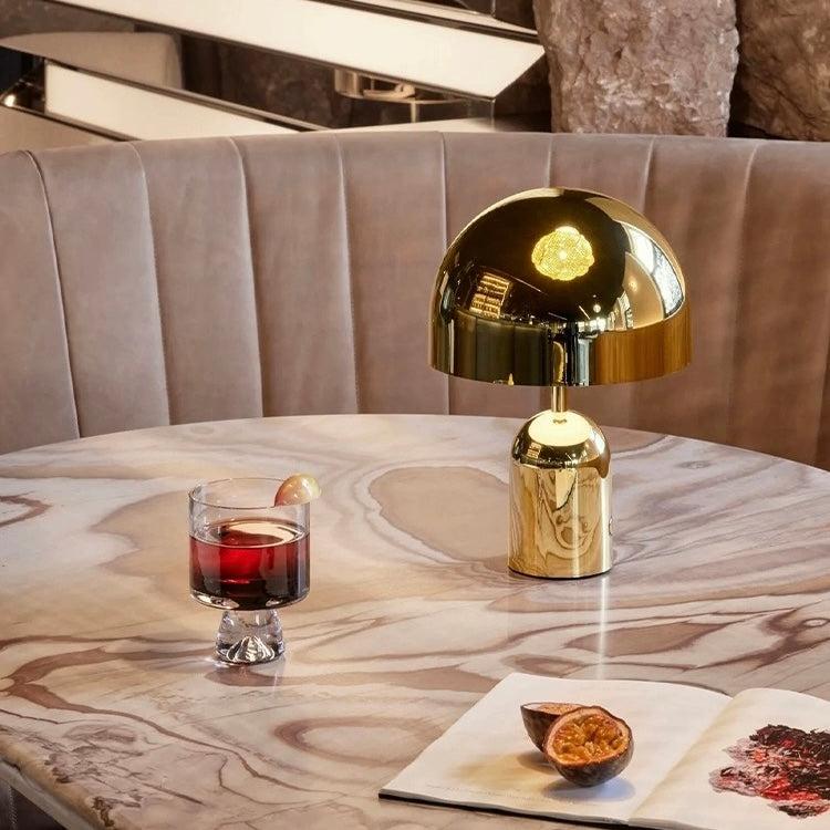 brookstone Bell LED Table Lamp Large Dimmable Modern Bedside Lamp by INSPECIAL HOME