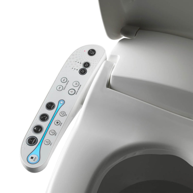 Brookstone Bio Bidet Aura A7 Advanced Bidet Seat- Elongated White