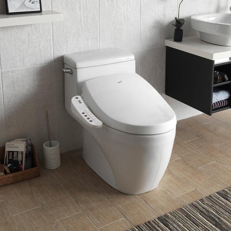 brookstone Bio Bidet Aura A7 Advanced Bidet Seat- Elongated White