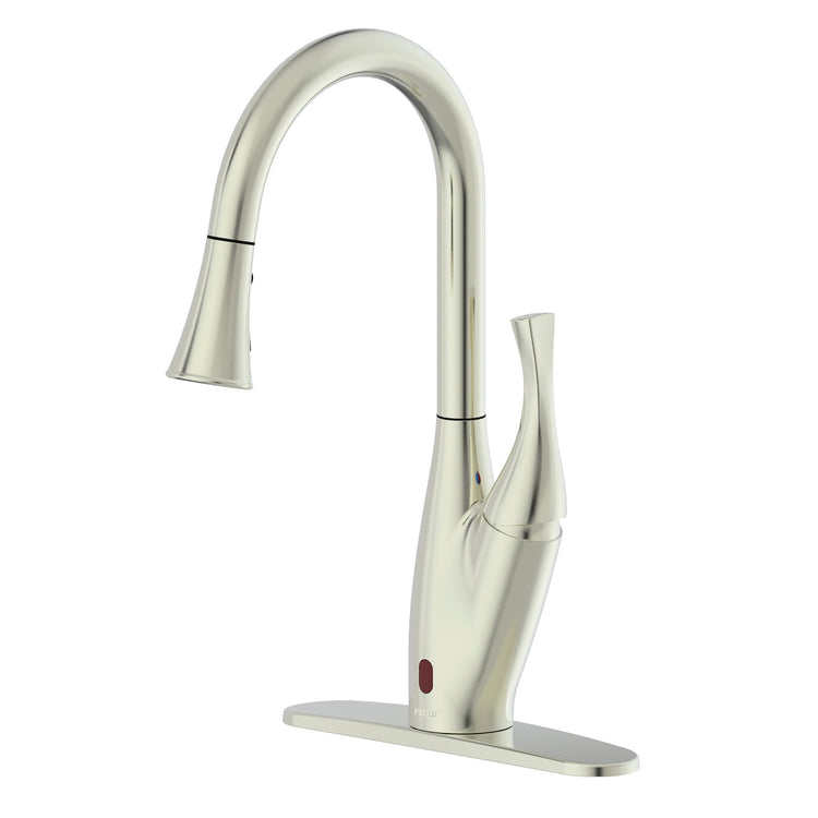 Brookstone Bio Bidet FLOW X Motion Sensor Kitchen Faucet - Brushed Nickel