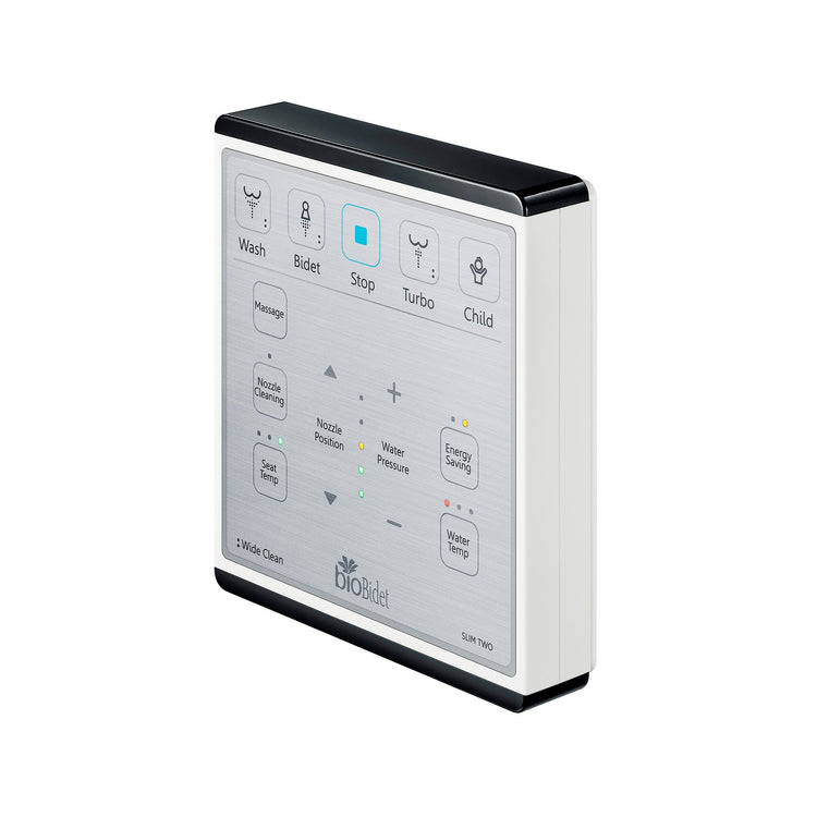 Brookstone Bio Bidet Slim TWO Bidet Smart Toilet Seat- Round White