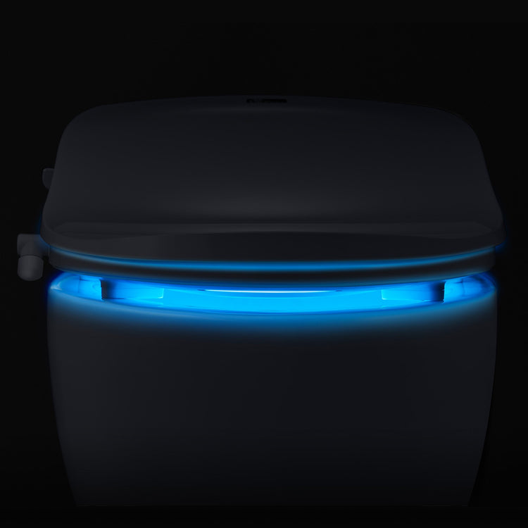 Brookstone Bio Bidet Slim TWO Bidet Smart Toilet Seat- Round White