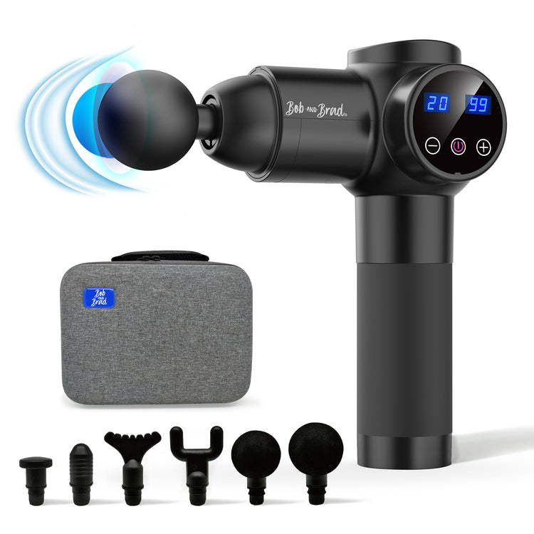 Brookstone Bob And Brad EM-19 Deep Tissue Percussion Massage Gun