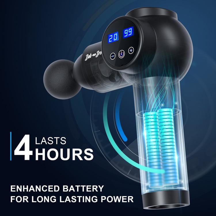 Brookstone Bob And Brad EM-19 Deep Tissue Percussion Massage Gun