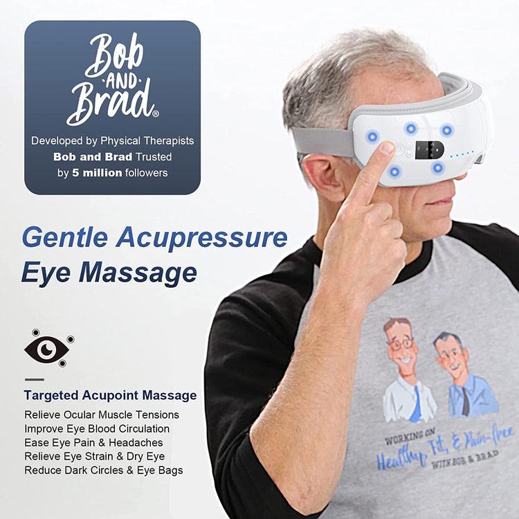 Brookstone Bob And Brad Smart Eye Massager With Heat And White Noise