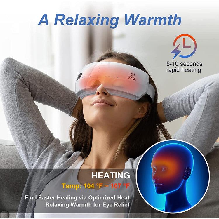 Brookstone Bob And Brad Smart Eye Massager With Heat And White Noise