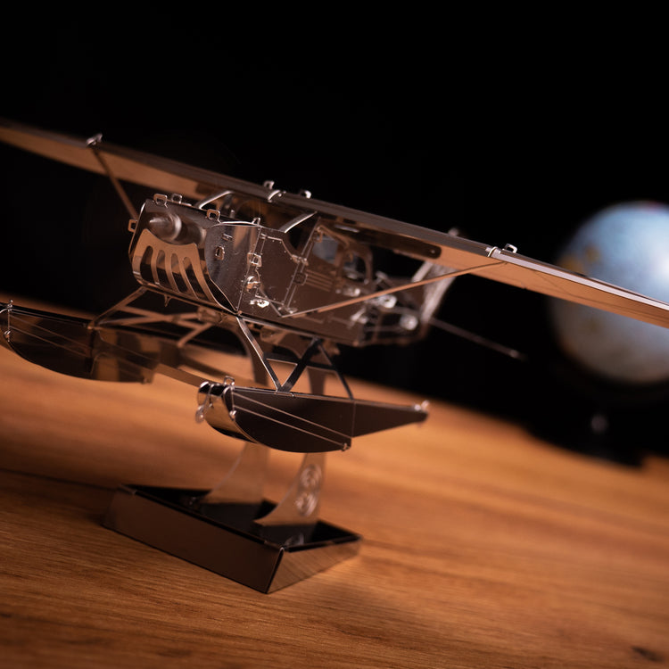 Brookstone Breeze Drifter Seaplane Mechanical Model DIY Kit