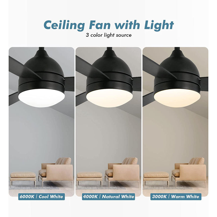 Brookstone 48" Breeze Ceiling Fan With Lights