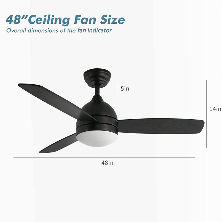 Brookstone 48" Breeze Ceiling Fan With Lights