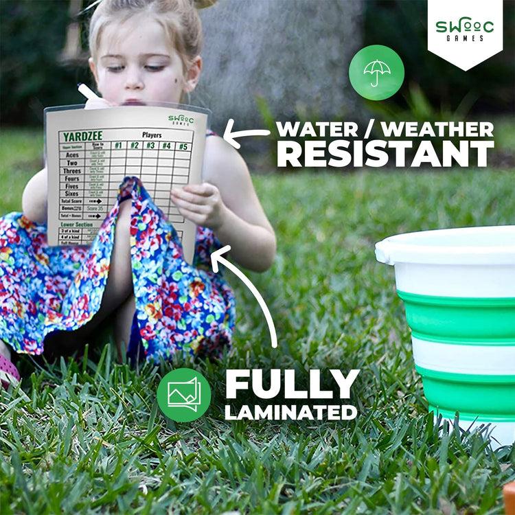 Brookstone 5 Yardzee & 5 Farkle Scorecards