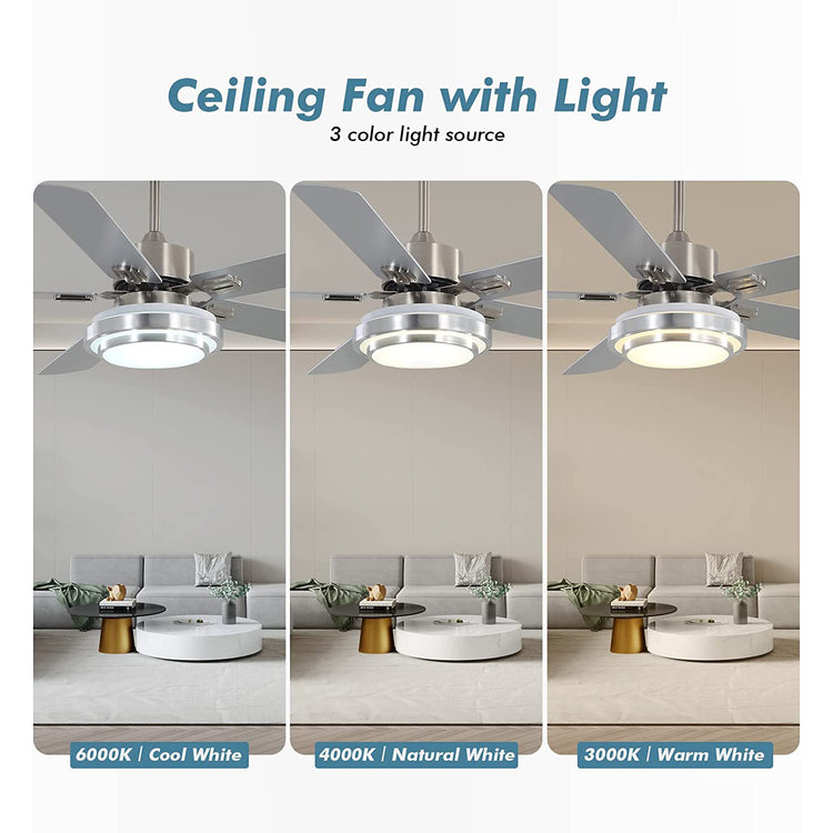 Brookstone 52" Carter Ceiling Fan With Lights