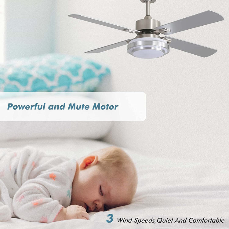 Brookstone 52" Esthetic Ceiling Fan With Lights