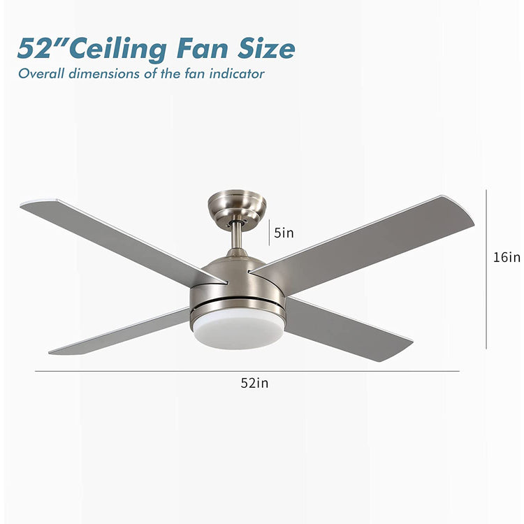 Brookstone 52" Fionn Ceiling Fan With Lights