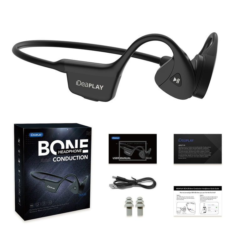 Brookstone BCH20 Black Bone Conduction Headphone