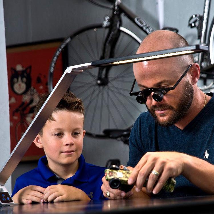 Brookstone Bright Reach® Clamp Lamp