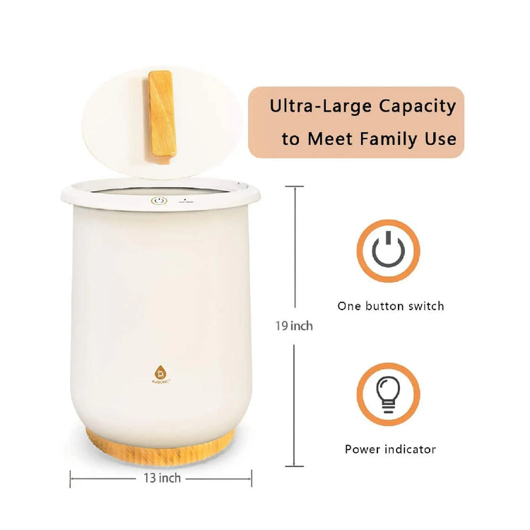 Brookstone Bucket Style Towel Warmer By Pursonic