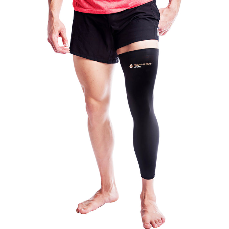 brookstone Copper Joe Full Leg Compression Sleeve