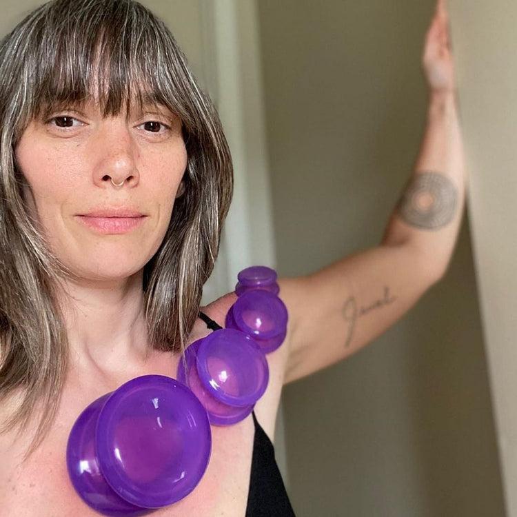 Brookstone EDGE™ Cupping Set Of 4 - Joyful Purple