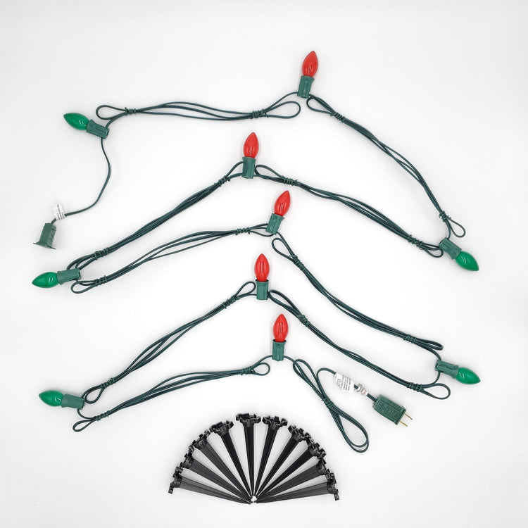 Brookstone Electric Pathway Lights With 10 Bulbs