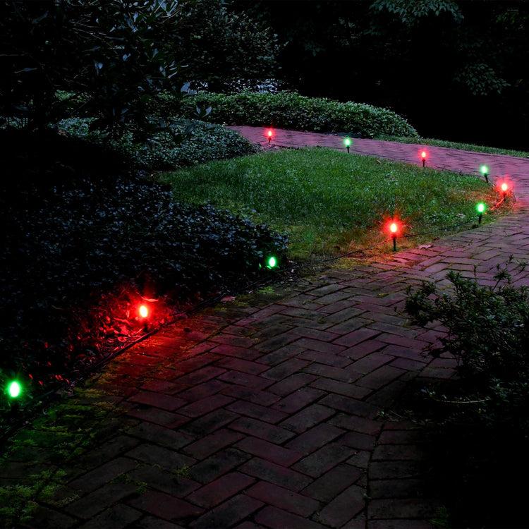 brookstone Electric Pathway Lights with 10 Bulbs
