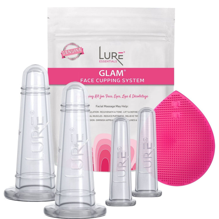 Brookstone GLAM Face Cupping Set - Clear