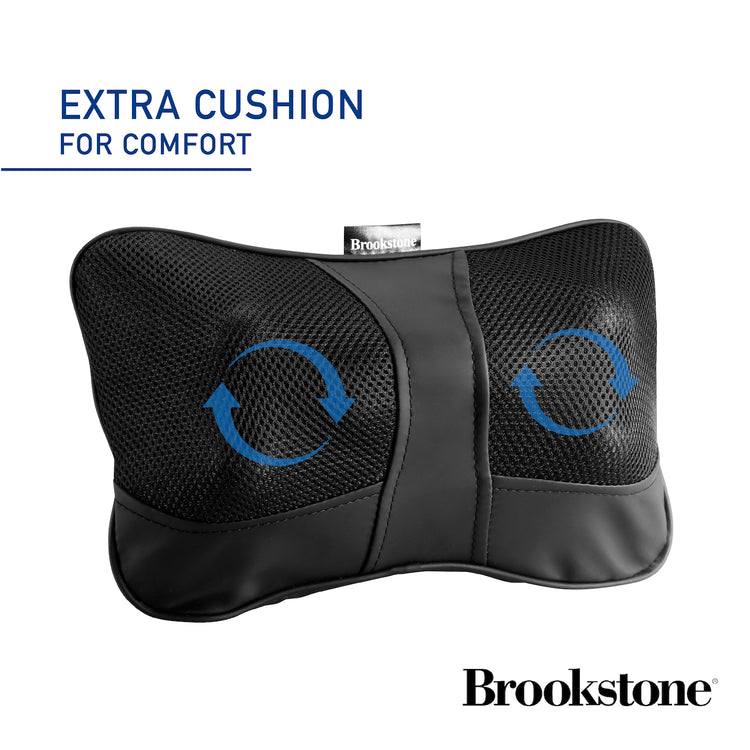 Brookstone Brookstone Heated Shiatsu Neck & Lumbar Massage Pillow
