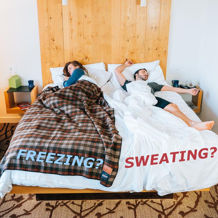 Brookstone Komforte Dual Zone Couple's Comforter