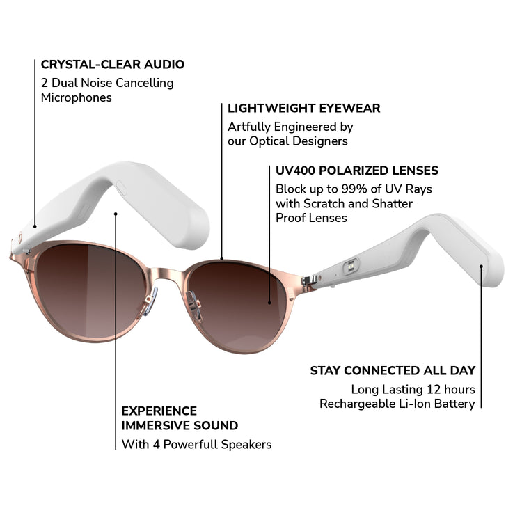 Brookstone Lucyd Shimmer Bluetooth Smart Glasses