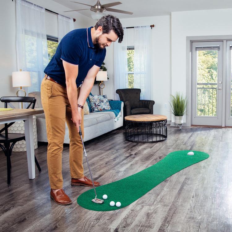Brookstone PUTT-A-BOUT Eagle 8 Golf Putting Mat