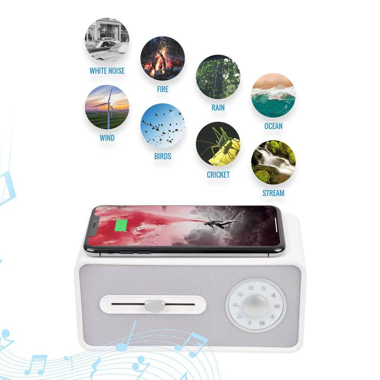 Brookstone Sound Soother With Wireless Charger