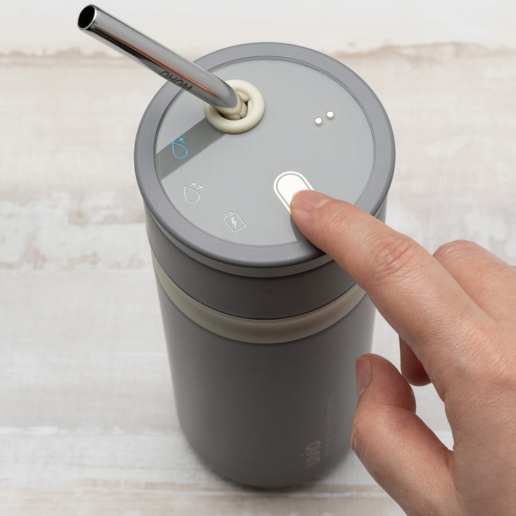 brookstone Uvio Self-Purifying Water Bottle