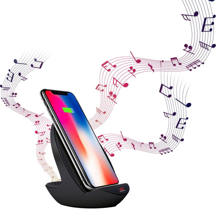 Brookstone Wireless Charger Bluetooth Speaker