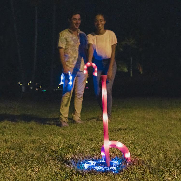 brookstone YardCandy Illuminated Horseshoes