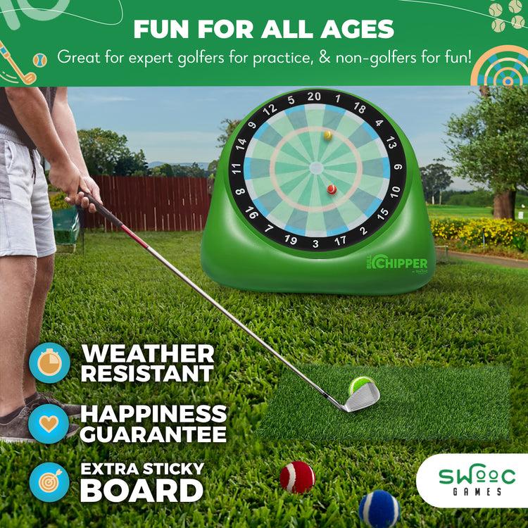 Brookstone Bull Chipper™ | Giant Golf Darts (Over 6 Ft Tall)