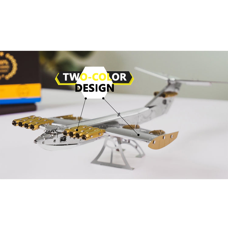 Brookstone Caspian Sea Monster Ekranoplan Metal DIY Kit