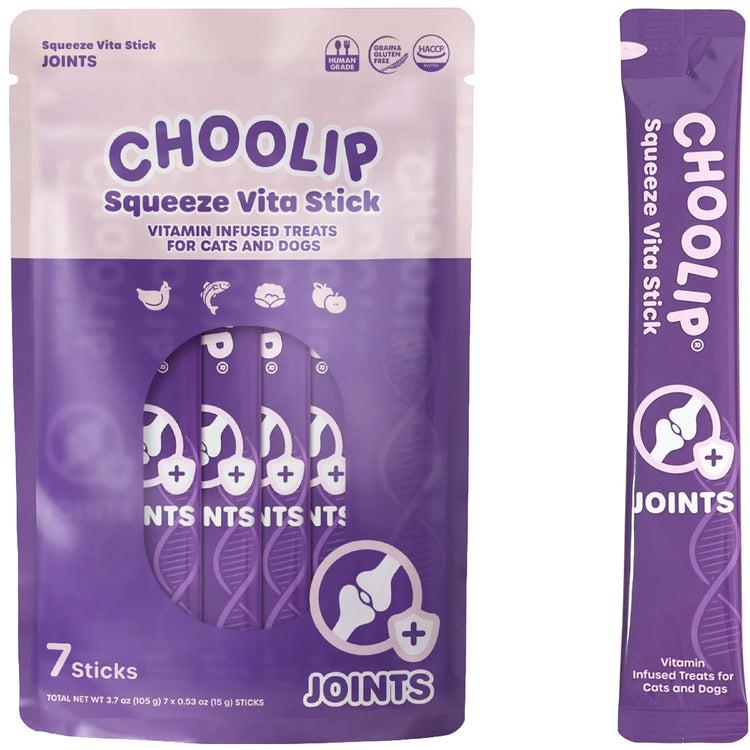 brookstone Choolip Squeeze Vita Stick Pouches - Vitamin-Infused Pet Treats