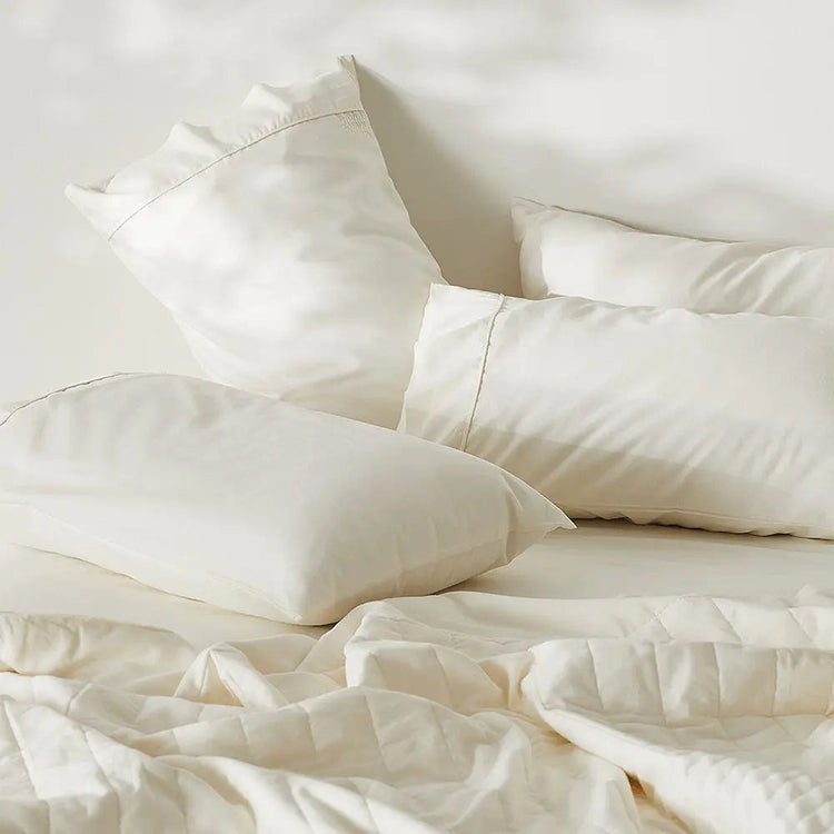 Brookstone CleanBamboo Hemp™ Linen+ Pillowcase Set By Ettitude