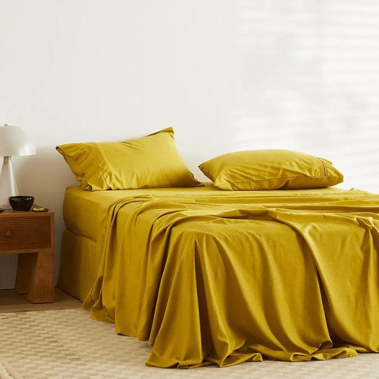 brookstone CleanBamboo Hemp™ Linen+ Sheet Set by ettitude