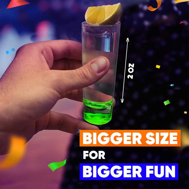 Brookstone Colorful Unbreakable Tall Shot Glasses Set Of 6 (2oz)